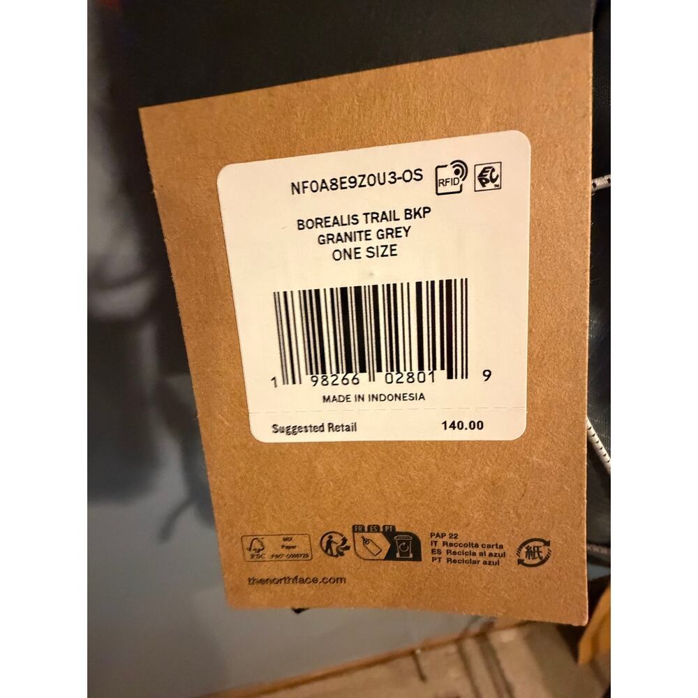 NWT The North Face Borealis Trail Backpack - 26L - Picture 6 of 8